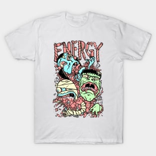 Energy - Halloween Candy Monsters T-Shirt